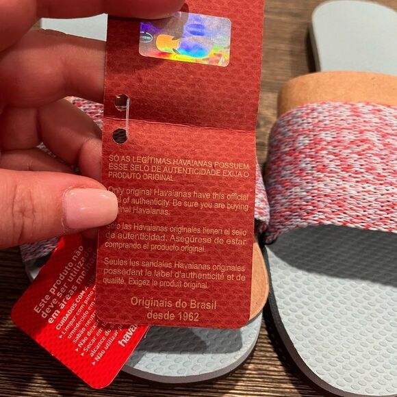 Havaianas Womens You Malta Flip-Flop Sandals Slip-On Open-Toe Blue Water… - Picture 5 of 6